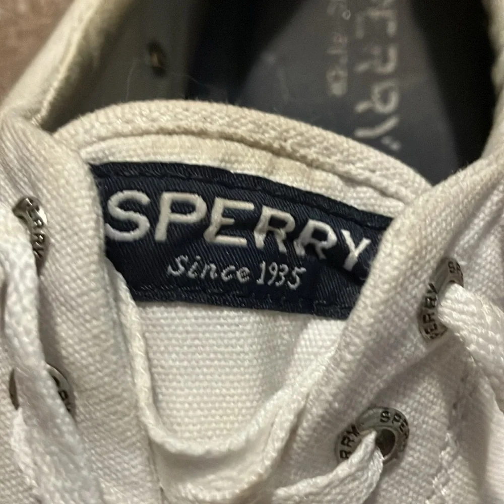 White Sperry Top-Siders Size 11.5